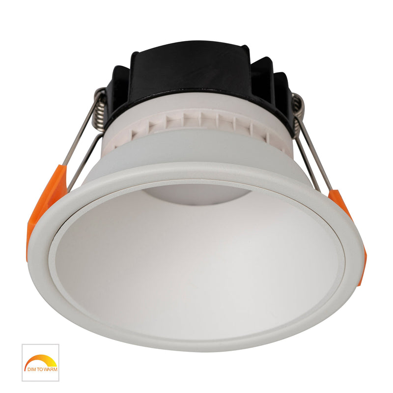 Havit Lighting Gleam White with White Insert Fixed Dim to Warm LED Downlight (HV5528D2W-WW)