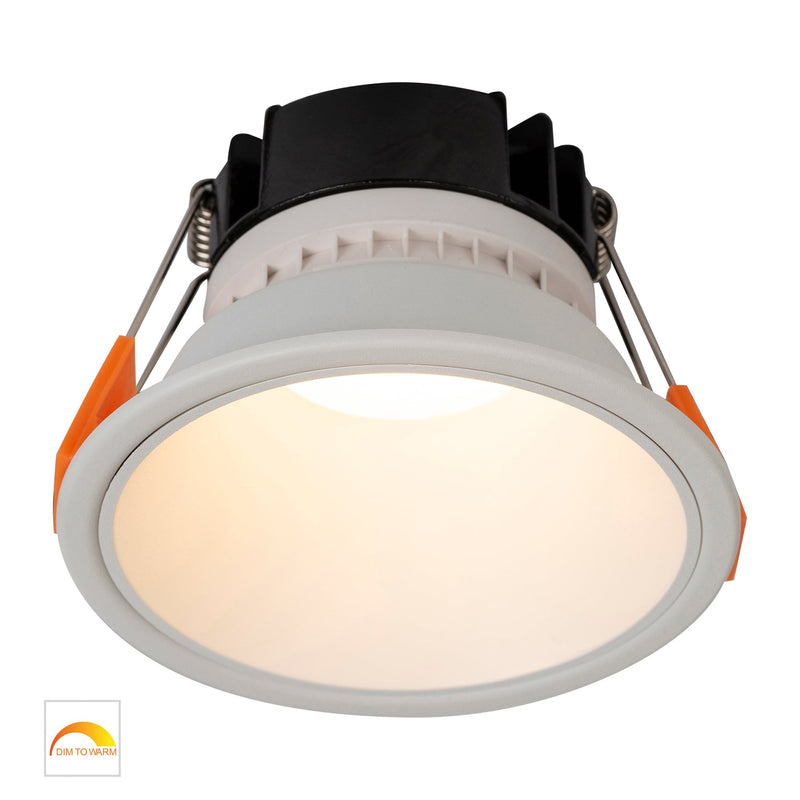 Havit Lighting Gleam White with White Insert Fixed Dim to Warm LED Downlight (HV5528D2W-WW)