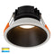 Havit Lighting Gleam White with Black Insert Tri Colour Fixed Deep LED Downlight (HV5528T-WB)