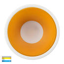 Havit Lighting Gleam White with Gold Insert Tri Colour Fixed Deep LED Downlight (HV5528T-WG)