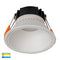 Havit Lighting Gleam White with White Insert Tri Colour Fixed Deep LED Downlight (HV5528T-WW)