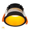 Havit Lighting Gleam Black with Gold Insert Fixed Dim to Warm LED Downlight (HV5529D2W-BG)