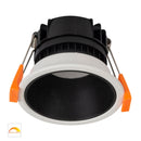 Havit Lighting Gleam White with Black Insert Fixed Dim to Warm LED Downlight (HV5529D2W-WB)