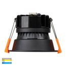 Havit Lighting Gleam Black with Chrome Insert Tri Colour Fixed Deep LED Downlight (HV5529T-BC)