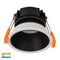 Havit Lighting Gleam White with Black Insert Tri Colour Fixed Deep LED Downlight (HV5529T-WB)