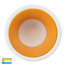 Havit Lighting Gleam White with Gold Insert Tri Colour Fixed Deep LED Downlight (HV5529T-WG)