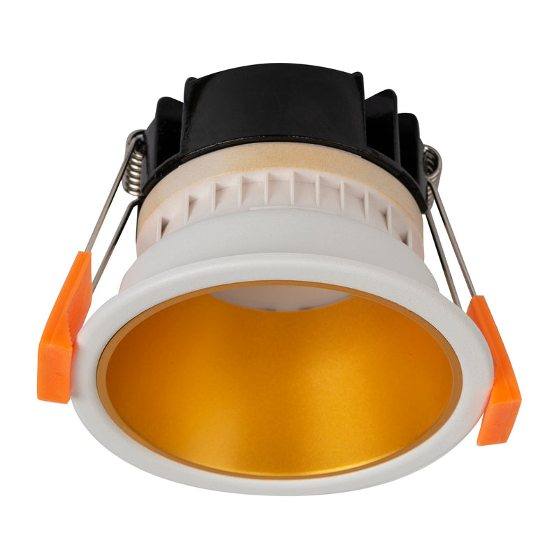 Havit Lighting Gleam White with Gold Insert Fixed Dim to Warm LED Downlight (HV5529D2W-WG)