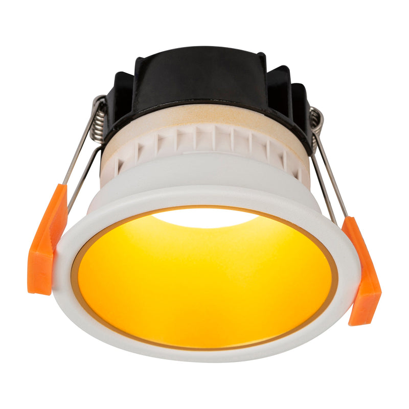 Havit Lighting Gleam White with Gold Insert Fixed Dim to Warm LED Downlight (HV5529D2W-WG)