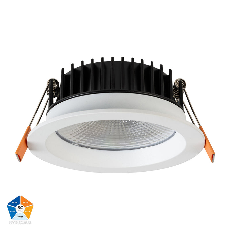 Havit Lighting Ora White 5 Colour Fixed LED Downlight (HV5530T-WHT)