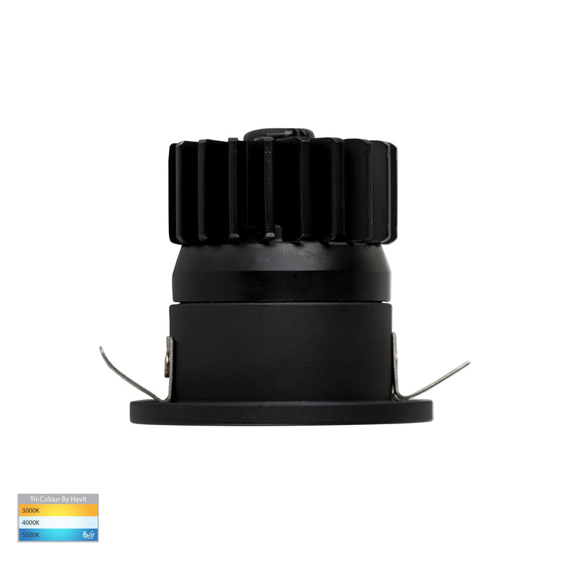 Havit Lighting Niche Black Round Mini Recessed Downlight (HV5702T-BLK)