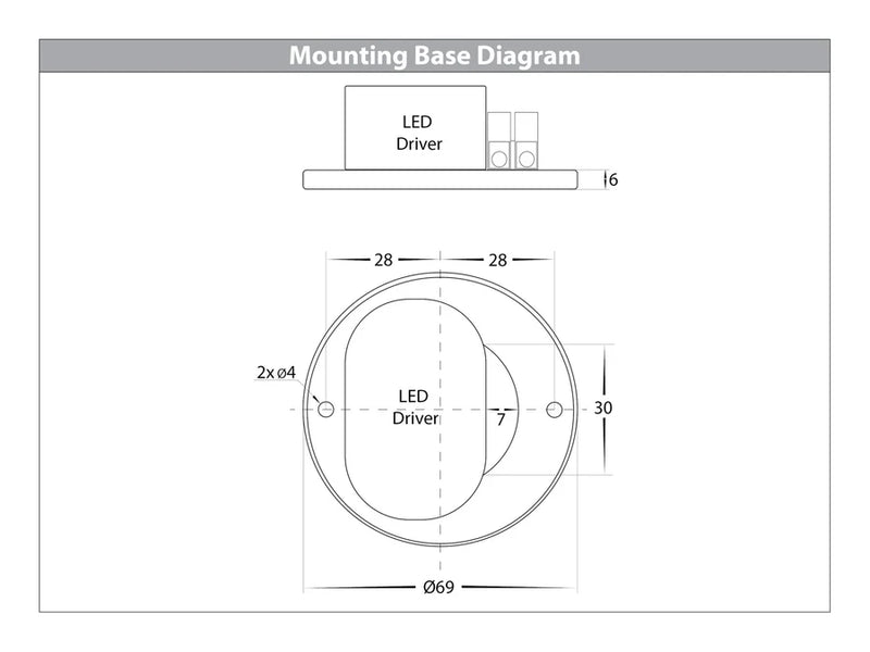 Havit Lighting Nella Black 7w Surface Mounted LED Downlight (HV5802T-BLK | HV5802T-BLK-12V)