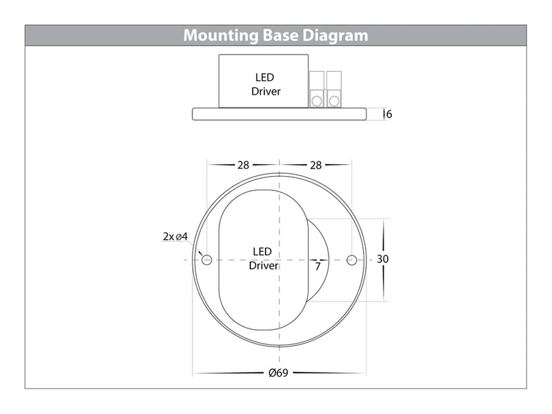 Mercator Nella White 7w Surface Mounted LED Downlight (HV5802T-WHT | HV5802T-WHT-12V)