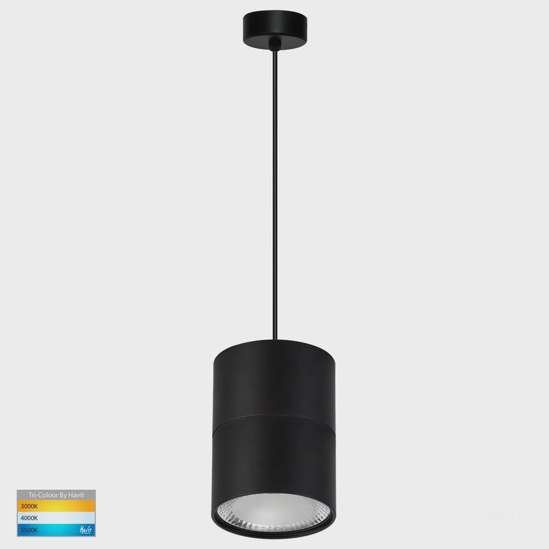 Havit Lighting Nella Black 12w LED Pendant (HV5803T-BLK-PHV5803T-BLK-P)