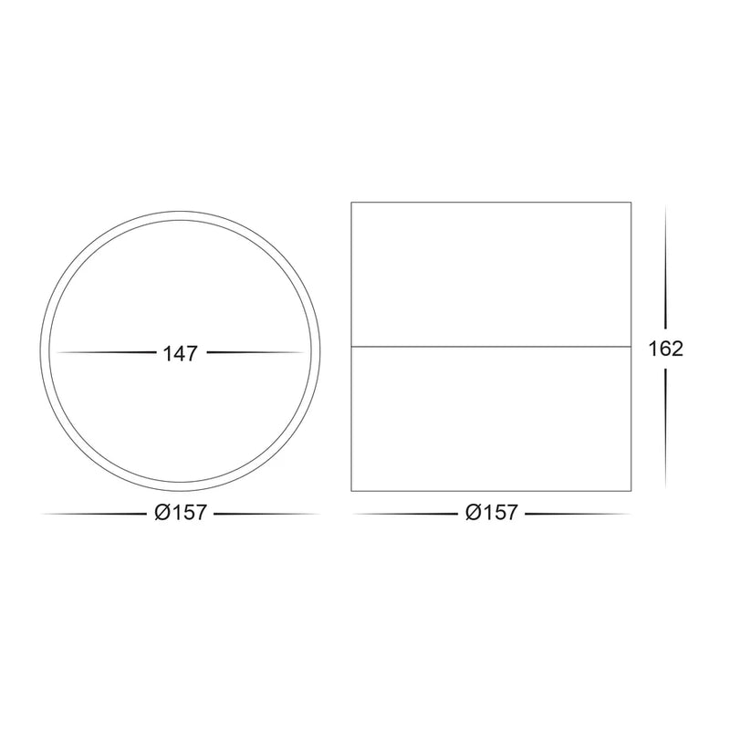 Havit Lighting Nella Black 18w Surface Mounted LED Downlight with Extension (HV5805T-BLK-EXT | HV5805T-BLK-EXT-12V)