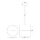 Havit Lighting Nella Black 18w LED Pendant (HV5805T-BLK-P)