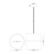 Havit Lighting Nella Black 18w LED Pendant (HV5805T-BLK-P)