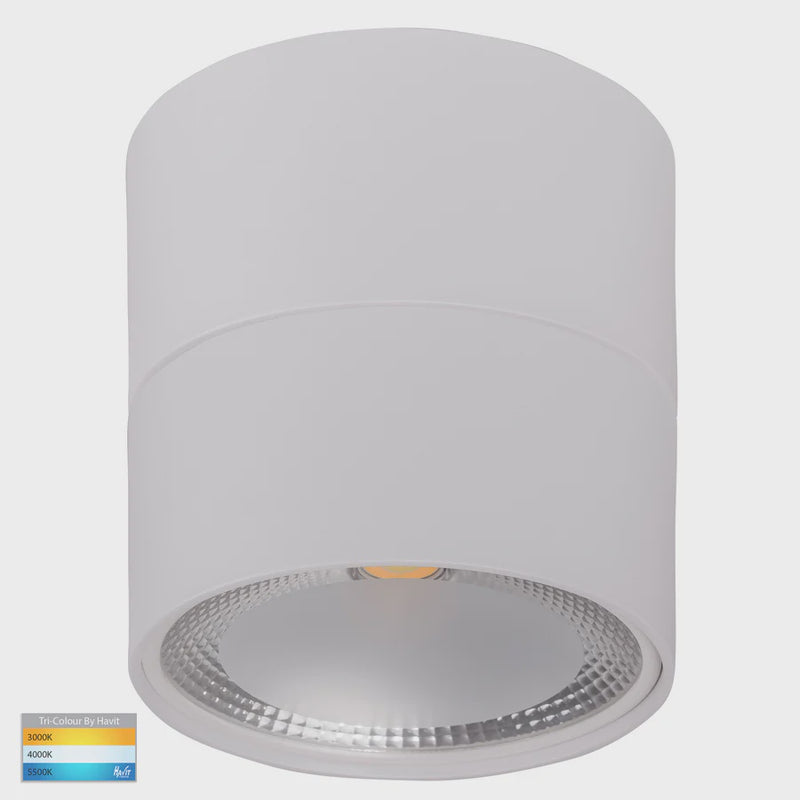 Havit Lighting Nella White 18w Surface Mounted LED Downlight with Extension (HV5805T-WHT-EXT | HV5805T-WHT-EXT-12V)