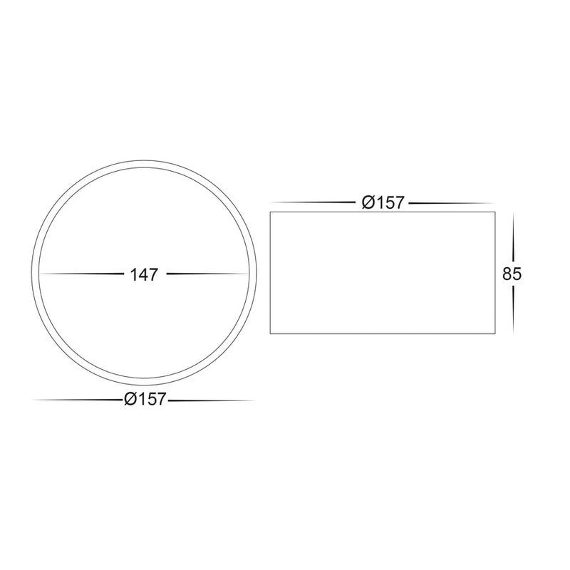 Havit Lighting Nella Black 18w Surface Mounted LED Downlight (HV5805T-BLK | HV5805T-BLK-12V)