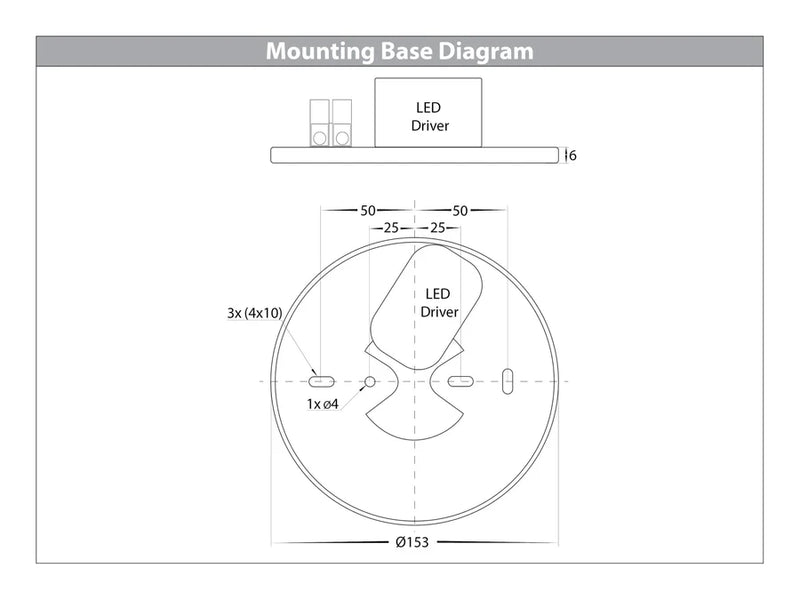 Havit Lighting Nella White 18w Surface Mounted LED Downlight with Extension (HV5805T-WHT-EXT | HV5805T-WHT-EXT-12V)