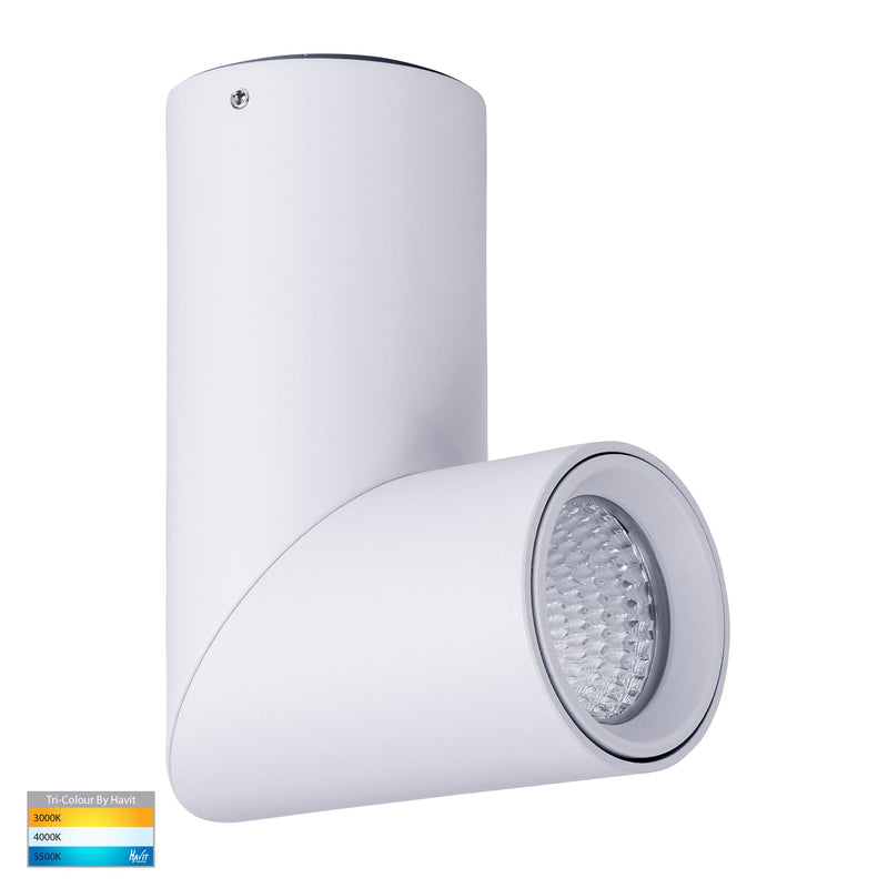 Havit Lighting Nella White 7w Surface Mounted Rotatable LED Downlight (HV5822T-WHT | HV5822T-WHT-12V)