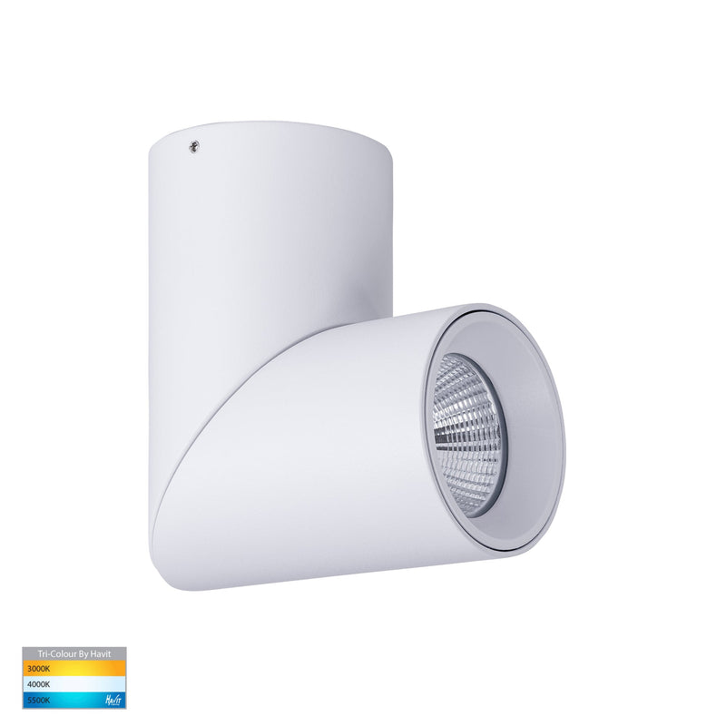 Havit Lighting Nella White 12w Surface Mounted Rotatable LED Downlight (HV5823T-WHT | HV5823T-WHT-12V)