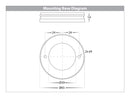 Havit Lighting Nella White 12w Surface Mounted Rotatable LED Downlight (HV5823T-WHT | HV5823T-WHT-12V)