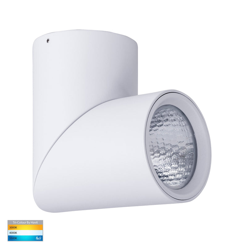 Havit Lighting Nella White 18w Surface Mounted Rotatable LED Downlight (HV5824T-WHT | HV5824T-WHT-12V)