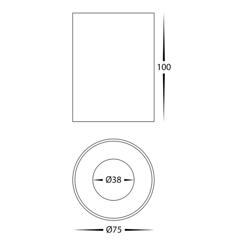 Havit Lighting Nella Black 7w Surface Mounted LED Downlight (HV5841S-BLK | HV5841S-BLK-12V)