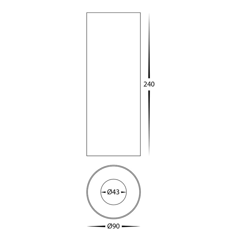 Havit Lighting Nella Black 12w Surface Mounted LED Downlight (HV5842S-BLK-EXT | HV5842S-BLK-EXT-12V)