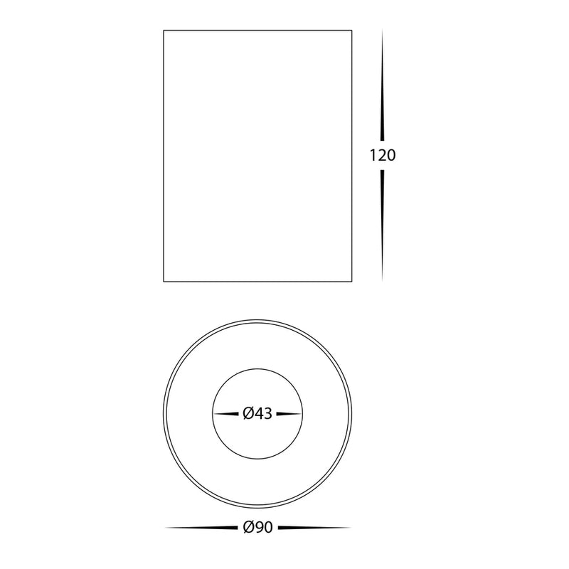 Havit Lighting Nella Black 12w Surface Mounted LED Downlight (HV5842S-BLK | HV5842S-BLK-12V)