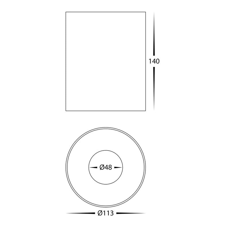 Havit Lighting Nella Black 18w Surface Mounted LED Downlight (HV5843S-BLK | HV5843S-BLK-12V)