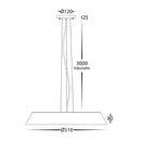 Noyer 510mm Walnut Timber LED Pendant (HV5873T-PDT)