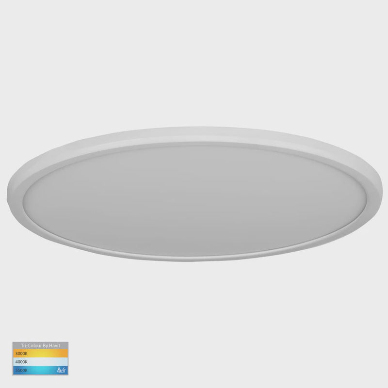 Havit Lighting Slim White 40w LED Ceiling Mounted Oyster Light (HV5879T-WHT)