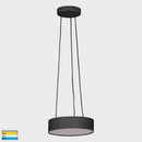 Havit Lighting Nella 220mm Black 20w Round Pendant (HV5892T-BLK-PDT)
