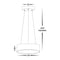 Havit Lighting Nella 220mm Black 20w Round Pendant (HV5892T-BLK-PDT)