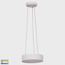 Havit Lighting Nella 220mm White 20w Round Pendant (HV5892T-WHT-PDT)