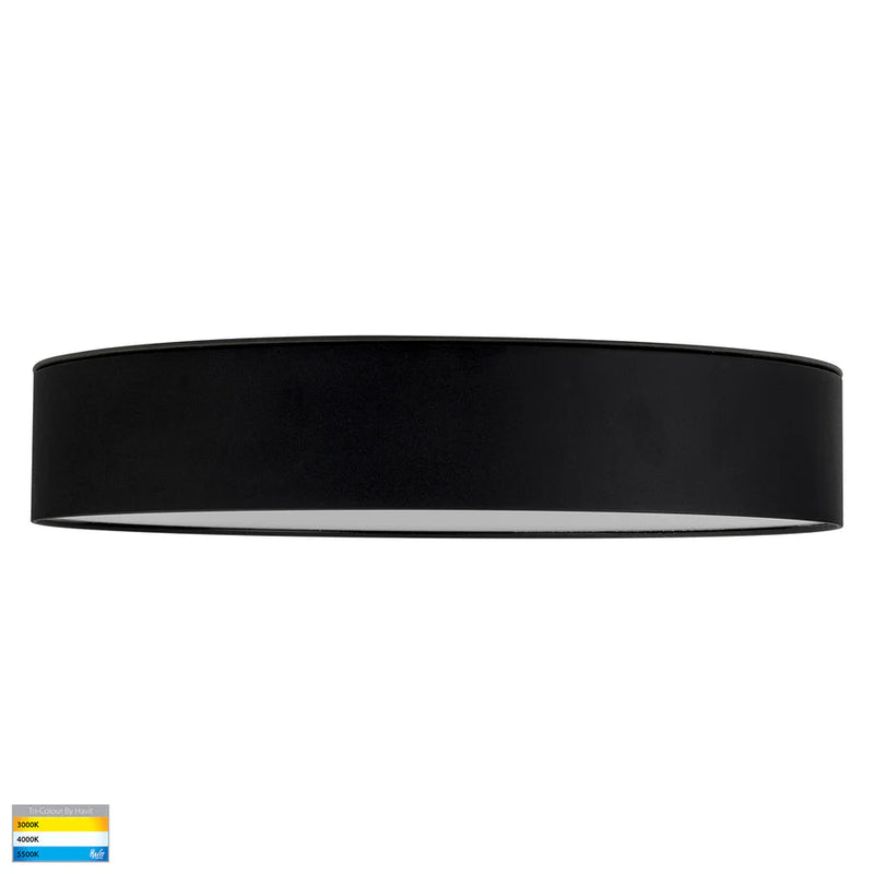 Havit Ligthing Nella Black 30w Ceiling Mounted LED Oyster (HV5893T-BLK)