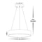 Havit Lighting Nella 320mm Black 30w Round Pendant (HV5893T-BLK-PDT)