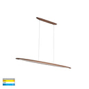 Havit Lighting  Noce Walnut Timber 1300mm Linear Pendant (HV6010T)