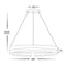 Havit Lighting Orah Walnut Timber with Black Aluminium 800mm Round Pendant (HV6094T)