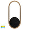 Havit Lighting Ovale Black + Brass Wall Light (HV8080T-BLKBR)