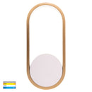 Havit Lighting Ovale White + Brass Wall Light (HV8080T-WHTBR)