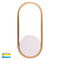 Havit Lighting Ovale White + Brass Wall Light (HV8080T-WHTBR)