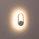 Havit Lighting Ovale White + Brass Wall Light (HV8080T-WHTBR)