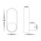 Havit Lighting Ovale White + Brass Wall Light (HV8080T-WHTBR)