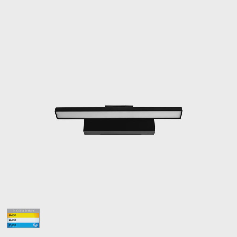 Havit Lighting Vanita Black 400mm Adjustable Wall Light (HV8101T-BLK)