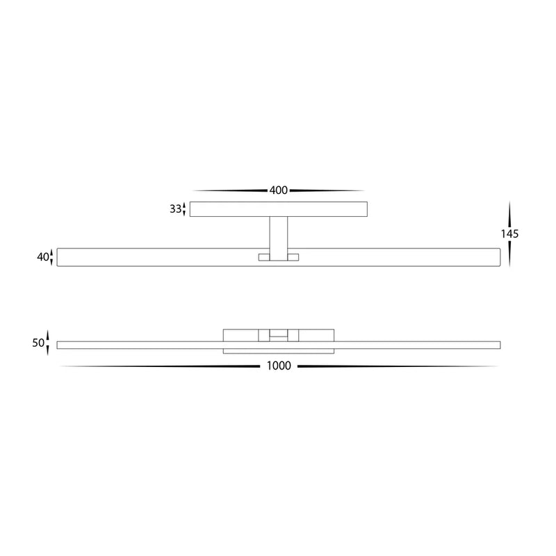 Havit Lighting Vanita White 1000mm Adjustable Wall Light (HV8104T-WHT)