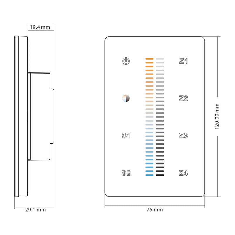 Havit Lighting CT LED Strip Touch Panel Controller(HV9101-2830B)