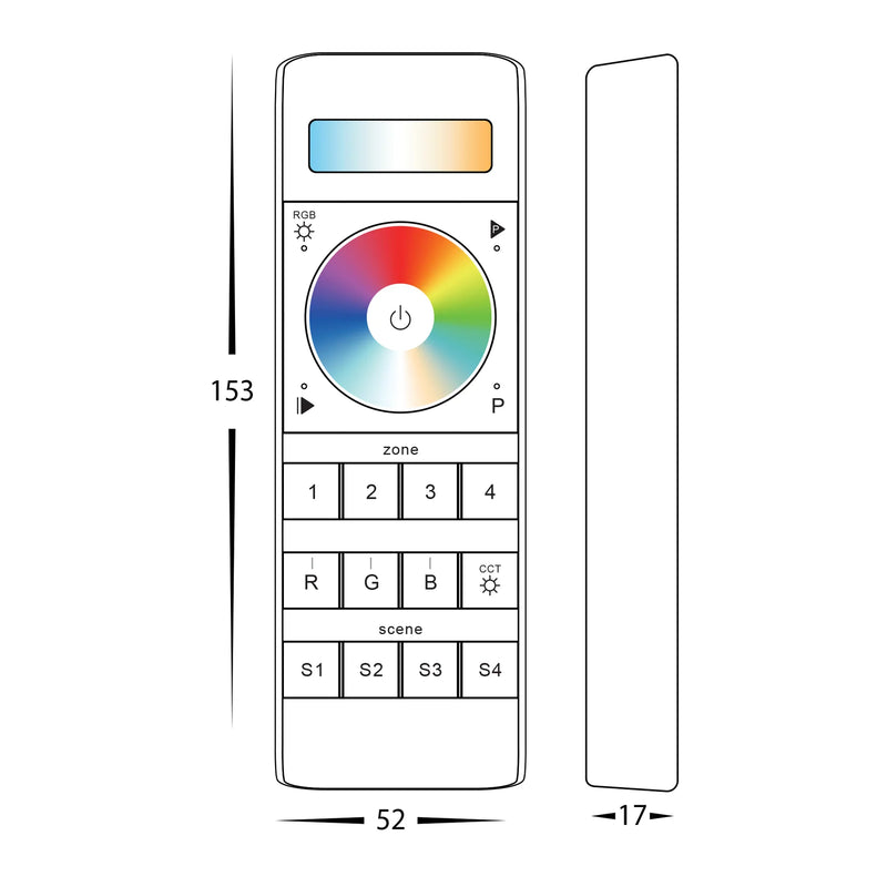 Havit Lighting RGBCW 4 Zone LED Strip Controller (HV9102-2858Z4-5C)