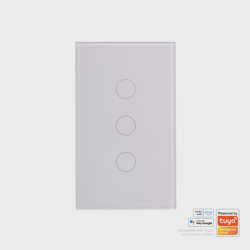 Havit Lighting Wifi Three Gang White Wall Switch (HV9110-3)